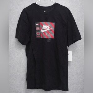 Nike Air Graphic T-Shirt Black Red Gray Logo Men’s XL New With Tags